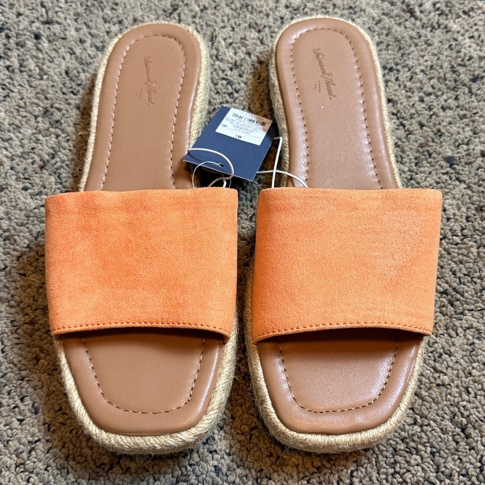 Universal Thread Maren Square Toe Espadrille Oran… - image 1